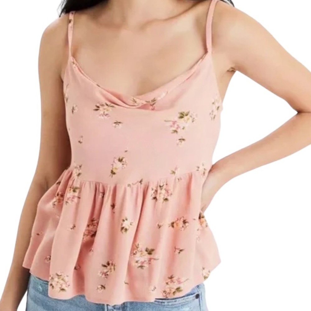 AMERICAN EAGLE  Peach floral tank